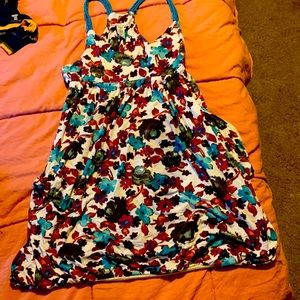 ❌SOLD Floral spaghetti strap long shirt or dress